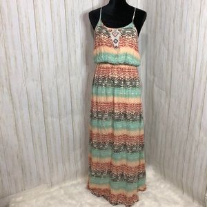 DANBEE multicolor size M spaghetti straps maxi